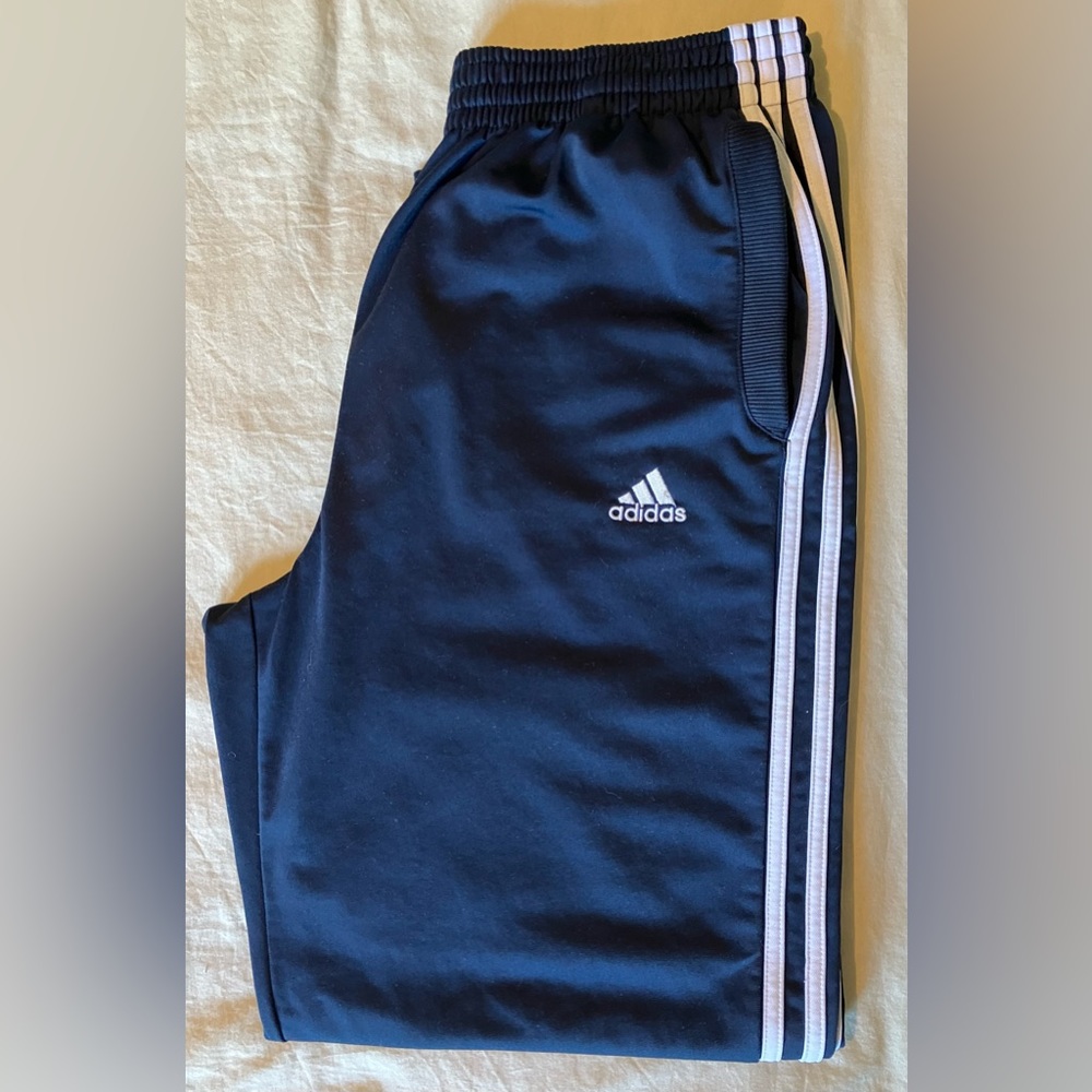 Adidas Track Pants Navy MD EUC